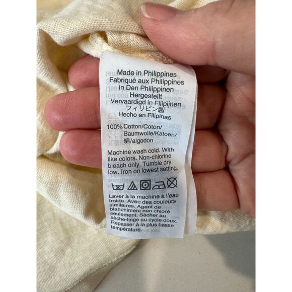 Madewell Island Getaway Graphic Everyday Crop T-shirt Ivory Size XS - Picture 4 of 5